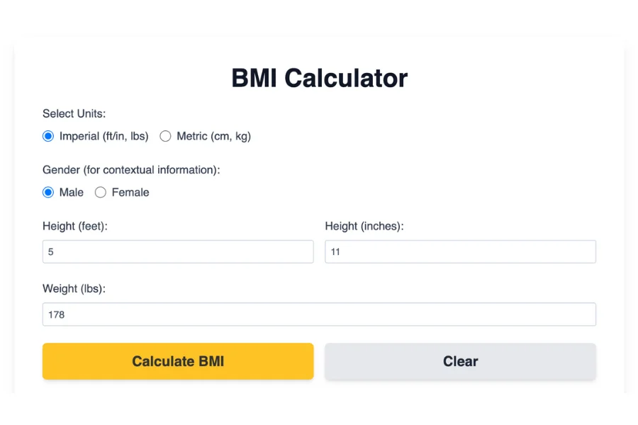 BMI Calculator