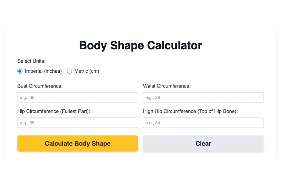 Body Shape Calculator