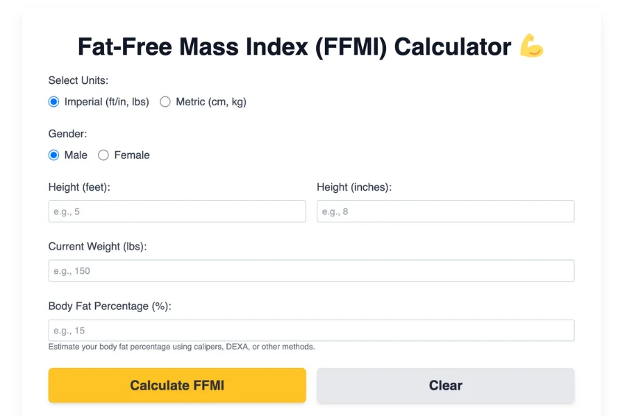 FFMI Calculator