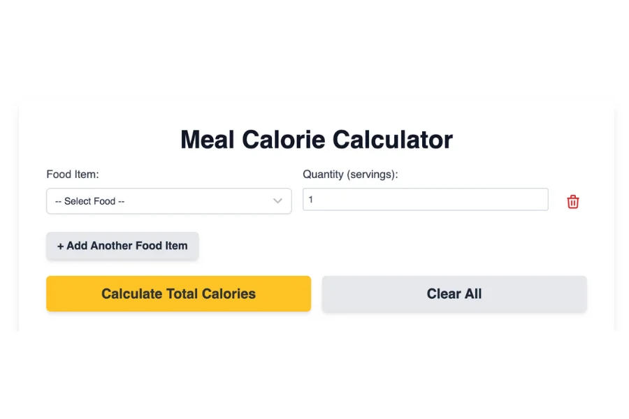 Meal Calorie Calculator
