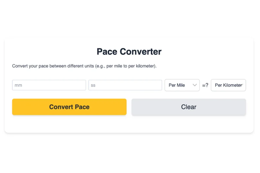 Pace Converter